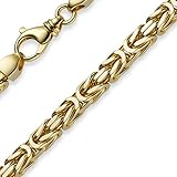 Schmuck Krone 7mm Königskette aus 750 Gold Gelbgold Kette Halskette 70cm Herren