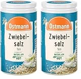 Ostmann Gewürze - Zwiebelsalz | Nachfüllbare & recyclebare Verpackung | 60 g in der Streudose (Packung mit 2)