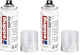 edding 5200 Permanent Spray Kunststoffgrundierung - 200 ml - Grundierung zur Vorbereitung von lackierfähigen Kunststoffoberflächen (Packung mit 2)