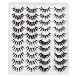 DYSILK Künstliche Wimpern Fake Lashes -20 Paare Wimpern 6D Falsche Wimpern Natürlich Cat Eye Eyelashes Selbstklebende Wimpern Fluffy Lashes Wiederverwendba Wimpern Extensions Sets | 4 Stil 10mm-20mm