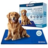 Veddelholzer Kühlmatte (L) für Hunde extra Dick und selbstkühlend ohne Strom Perfekt für Sommer & Reisen Für kleine, mittlere & große Hunde Kühlmatte Hund Faltbar & leicht zu reinigen