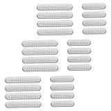 HOMOCONO 24 Stück Lautsprecher Staubschutz Sticker für Serie Metallklebefolie Effektiver Schutz vor Zubehör für Handys Silberfarben Boxen