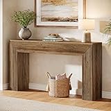 Tribesigns Geriffelter Konsolentisch, rustikaler langer Sofatisch hinter der Couch, für Eingangsbereich, Wohnzimmer, Flur, Foyer