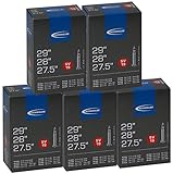 Schwalbe Unisex-Adult SV19 Fahrradschlauch, Schwarz, 28'