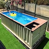 Frame Aufstellpool rechteckig mit Sandfilterpumpe, Leiter, Abdeckung