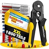 Crimpzangen Set von SCHMITZ.Tools® [1800 Teile] - Premium Aderendhülsen Zange [0,25– 10mm2] - Krimpzange - Presszange - Elektrowerkzeug - Aderendhülsenzange