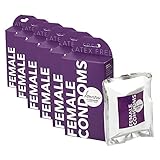 Loovara Frauen Kondome latexfrei 18 Stück - Female Condoms Latex Free - 6 x 3 Präservative, Medizinprodukt, hypoallergen, extra dünn, robust, wiederstandsfähiger als Latex, geruchslos