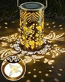 Solarlampen für Außen, 1 Stück Solarlampen für Außen Garten, IP65 Wasserdicht Solarlaterne für Außen, Solarlampen für Garten, Draußen, Gartendeko, Patio, Baum, Camping, Rasen, Geschenk