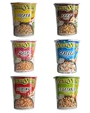 Yum Yum Instant Nudeln Huhn – Ente – Rind – Shrimp – Gemüse – Seafood Mix Cup, 12er Pack (12x70g), Pellear, Thailändische Instant Nudeln, Ramen Nudelsuppe aus der thailändischen Küche, Halal