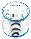 Cornat Fittingslot 250g 97 % - chromfarbig - für die Kalt- & Warmwasserinstallation mit Kupferrohr - Schmelzbereich 230° C - 250° C / Lot / T580915