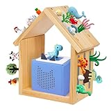 BOUFEIDA Audio Figuren Für Regal, Hausform Aufbewahrung Regal Zeichen Hölzerne Wand Schwebende Regale Für Mädchen Und Jungen Aus Holz Für 20-24