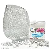 Jacisk Wasserperlen durchsichtig 50.000 Stück Transparent Gelkugeln Hydroperlen Vase Deko, Vasenfüller für schwimmende Perlen, schwimmende Kerze machen, Hochzeit Centerpiece, Blumenarrangement