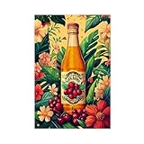 TROGFN Leinwandposter mit brasilianischem Guarana-Soda-Druck, Schlafzimmer, Dekoration, Landschaft, 30 x 45 cm