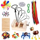 Kastanienbohrer Set 278PCS Kastanien Bastelset Kinder, Kastanienset zum Basteln mit Halter, Herbst Kastanienmännchen DIY Set mit DIY Bastel Zubehör für Kinder Deko Geschenk