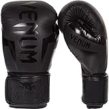 Venum Elite Boxhandschuhe - Schwarz/Schwarz - 12 Oz