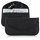 AOZUO 2 Stück Strahlenschutz Handy Schlüsselmäppchen, Strahlenschutz Handy Tasche Smartphone Keyless Go Schutz No-Signal Anti Tracking Handyhülle Funk Blocker Tasche Hülle für Handy(B)