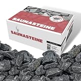 ULTINESS - Saunasteine 20 kg OLIVIN DIABAS finnische Aufgusssteine Dampfsteine für Saunaofen Elektroofen Holzofen Saunazubehör