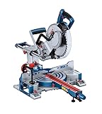 Bosch Professional BITURBO Akku-Kapp- und Gehrungssäge GCM 18V-254 D (Schnitte bis 90 x 305 mm, inkl. 1x Kreissägeblatt, 2x Werkstückauflage, Staubbeutel, Spannzwinge)