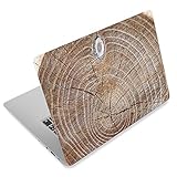 Laptop Haut Aufkleber Aufkleber, 12'13' 13,3'14' 15'15,4' 15,6 Zoll Laptop Vinyl Haut Aufkleber Abdeckung Art Protector Notebook PC (2 Handgelenk Pad enthalten), wasserdicht abnehmbar, Holzdesign