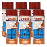 6x WILCKENS Rostschutz Grundierungspray 400ml Spray Grundierung Lackspray Primer