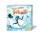 Zoch 601105189 - Mein Lieber Scholli (Kinderspiel ab 6 Jahre) - rutschiger Pinguin-Spaß auf der Eisrutschbahn für Kinder, 2-4 Spieler, ca. 30 Min. Spiel-Dauer