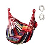 Hängematte Outdoor Premium – Leichte Hängematte für Strand, Garten & Balkon– Perfekt als Camping Zubehör & Hammock für Urlaub, Siesta & Freizeit (Farbe)