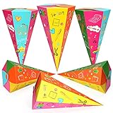 6stk Geschwisterschultüte 33cm, Faltbare Zuckertüte für die Einschulung zum Schulanfang, Schultüte zur Einschulung, Geschenkverpackung Schultüte Mädchen Zuckertüte klein für Kinder Mädchen Party