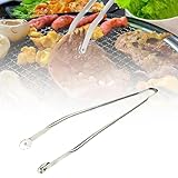 BBQ Sausage Turning Tongs,BBQ Wurstzange,2024 Neu BBQ Wurst Drehzange,Grillzange Aus Edelstahl, BBQ Zange Aus Metall, BBQ Würstchen Wendezange Zum Kochen, Lange Küchenzange Grillzange (30CM, 1 Pcs)