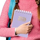 Generisch Tagesplaner Notizbuch | 2026 Täglicher Arbeitsplaner | A7 Pocket Format Weicher Spiralbindung Terminplanung Für Studium Beruf Alltag