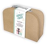 Trötsch Mini Koffer zum Selbstgestalten Dekobox: Pappkoffer Reisekoffer Kinder Spielkoffer Geschenkkoffer