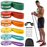 Zacro Resistance Bands, Fitnessbänder Widerstandsbänder Set mit Türanker, für Yoga, Pilates, Training, Physiotherapie, Klimmzughilfe, Krafttraining für Männer und Frauen