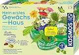 Kosmos 632083 Mein erstes Gewächshaus, Das Original, Erstes Gärtnern für Kinder ab 5 Jahre, Komplett-Set mit Samen, Erde usw. Experimentierkasten zu Garten, Pflanzen, Blumen, Biologie