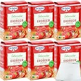 usy Bundle für Dr. Oetker Gelierzucker 2zu1 für Erdbeer Konfitüre 6er Pack (6x500g Packung) + usy Block