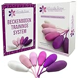 Intimate Rose Kegel-Übungsgewichte - Vom Arzt für Blasenkontrolle und Beckenbodenübungen empfohlen - Set aus 6 Premium Silikon-Kegeln mit Trainings-Kit für Frauen: Anfänger & Fortgeschrittene