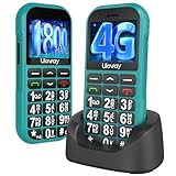 CHAKEYAKE 4G Seniorenhandy Mobiltelefon Ohne Vertrag mit Große Tasten,1800mAh Lange Standby Rentner Senioren Handy Großtastenhandy mit USB-C,SOS-Funktion,Taschenlampe,Ladestation-Dunkelgrün
