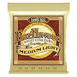 Ernie Ball Earthwood Medium Light Akustik-Gitarrensaiten, 80/20-Bronze, Stärke 12-54