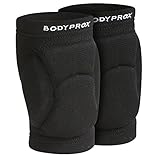 Bodyprox, Volleyball-Knieschoner für Jugendliche, Unisex, 1 Paar, Schwarz , 13-18 Years