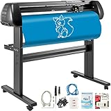VEVOR Schneideplotter, Plottermaschine Max. 720 mm Papiervorschub, Vinyl Schneideplotter, Folienplotter, Vinyl Schneideplotter Maschine, Schnittgenauigkeit 0,01 mm, Hobby Plotter, 3 Klingen Inkl.