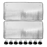 Autofenster Sonnenschutz Für VW T5 Transporter Interne Thermo-Windschutzscheibe Seite Außen 2-teiliges Auto-Fensterabdeckung Sonnenschutz-Windschutzscheiben Sonnenschutz Auto