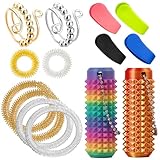 14 Skills Set Mit Teilen, Verstellbare Anti Stress Ring, Skills Panikattacken, Akupressur Ring, Hilfsmittel Für Panikattacken Und Borderline, Stressabbau Und Entspannung