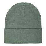 The ScotchMan Herren Damen Outdoor Beanie Strickmütze Wollmütze Einheitsgröße Oliv