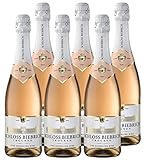 Schloss Biebrich Sekt Rosé Trocken (6 x 0,75 l) Trockener Rosé-Sekt mit feinen Aromen roter Beeren; ausgewogen, frisch-fruchtig und eine feine, langanhaltende Perlage