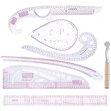 Professionelle Kleidung Kunststoff Lineal Set, Schneider-Lineal, Französisches Metrisches Lineal, Kleidungs-Lineal Für Nähen, DIY Kleidung, Schneiderei Muster, Mehrzweck-Schneidelineal (7 Style)