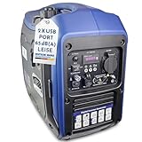 NTG Inverter Stromerzeuger | 2800 W | leise nur 65 dB(A) | 2 x USB Port | 5l Tankvolumen l 4-Takt Motor | Benzin l Ölsensor & Eco-Modus l Tragegriff | Stromaggregat l Notstromaggregat l Generator