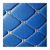 ZSQWRFRG Antirutschmatte 7 Sitze strapazierfähige Lederfarbe Kofferraummatte Boot Liner für Mercedes für Benz GLS X166 Auto Teppich Innenteile Kofferraum Schutzmatte(Blau)