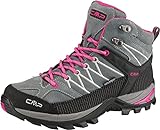 CMP Damen Rigel Mid Wmn Shoe Wp Trekking Wanderhalbschuhe, Grey Fuxia Ice, 40 EU