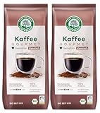 LEBENSBAUM 2 x Kaffee Gourmet Klassisch, gemahlen, Bio Kaffee aus Arabica-Bohnen gemahlen, Intensität 3/5, ausgewogener, aromatischer Genuss, 2 x 500 g