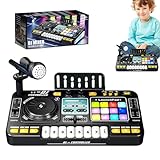 Musikmixer Klavierspielzeug - tragbarer USB -Ladekinder -Keyboard -Tisch mit Lichtern | DJ Lerntastaturmischer | Digital Audio | Spielzeug für Kinderinstrumente für Kinder für Kinder und Erwachsene f