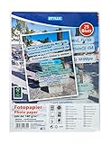 Stylex 40832 - Fotopapier, DIN A4, 25 Blatt, 180 g/m², glänzend, schnelltrocknend, geeignet für alle gängigen Inkjetdrucker, Weiß