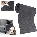 Yokuni Kratzmatte Selbstklebend 200cmx40cm, Katzen Kratzmatte, Kratzteppich Katze, Kratzmatte Katze DIY Trimmbarer, Kratzteppich Selbstklebend Wand Für SchüTzt Sofa